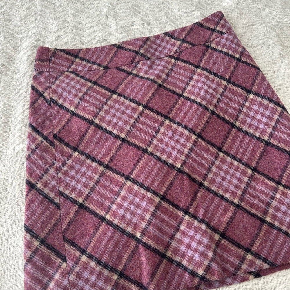 Talbots Plaid Pink and Purple Skirt